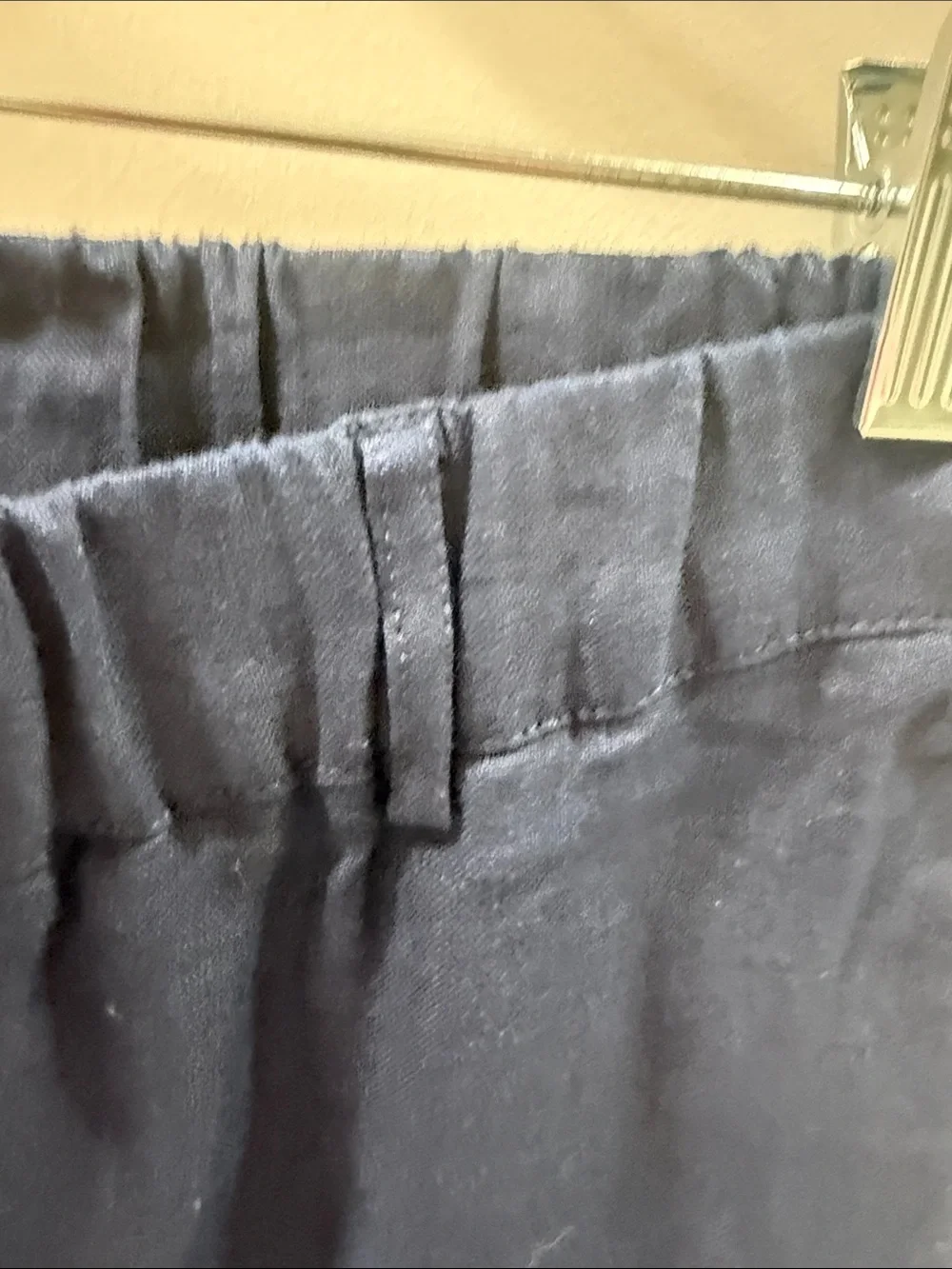 NWOT Quince Deep Navy Linen Pants with Side Pockets & One Back Pocket Small #333